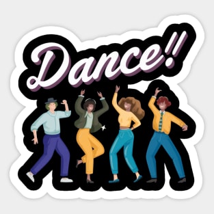 dancing people Sticker